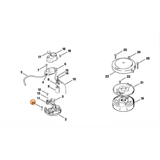 STIHL  Śruba z łbem cylindrycznym M4x14-Z1 9021 319 0670
